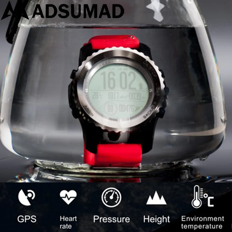 GPS smart watch S968 водонепроницаемый IP68 динамический сердечный ритм сигнал тревоги