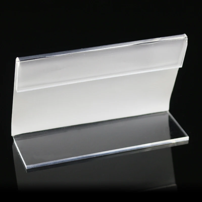 95 70mm customized id holder name tag card badge transparent
