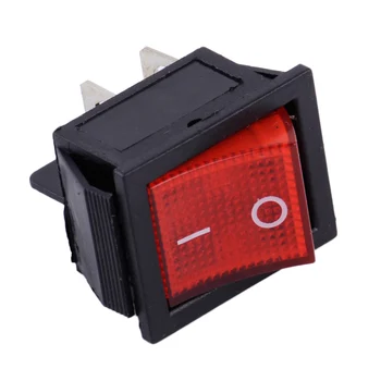 

DWCX Car 4 Pin Terminals On-Off Snap-in 2 Position 110V-220V Power Control Boat Rocker Switch Red Light for Motorcycle Dispenser