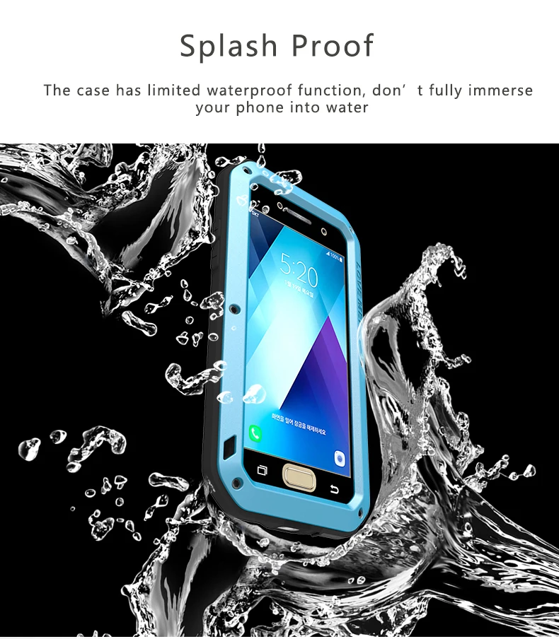Love Mei для Samsung Galaxy A3 A5 A320 A520 Чехол класса люкс 3D металлический Алюминий+ прочная силиконовая защитная задняя крышка чехол для телефона чехол