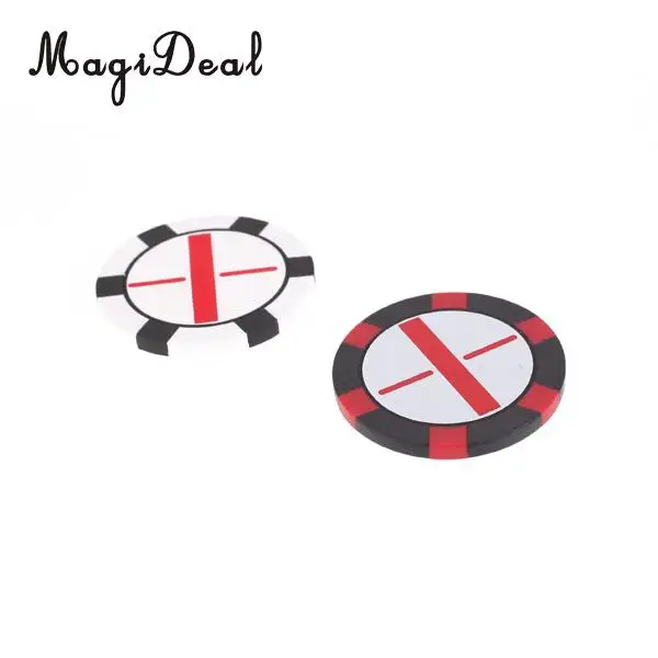 MagiDeal Professional Golf Ball Marker Poker Chip Collectable Parts Golf Training Aids Gift for Golf Lover Practice Friend Gifts