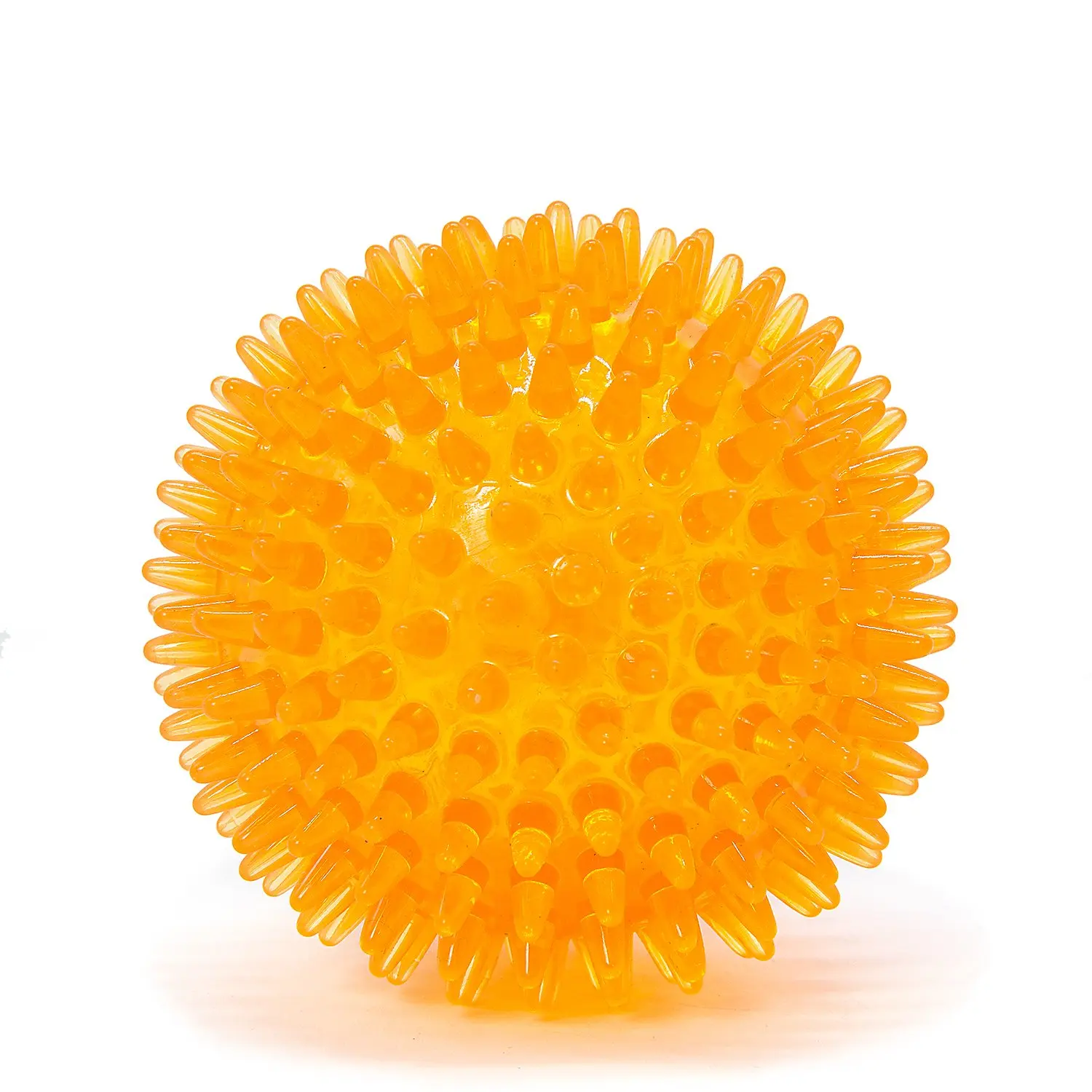 Orange Pet скрипучий Жевательные Шарики щенок игрушки-Жвачки мягкий удар шары для чистки зубов игрушки шарики с высокой отказов для собака мелких пород кошка - Цвет: Orange