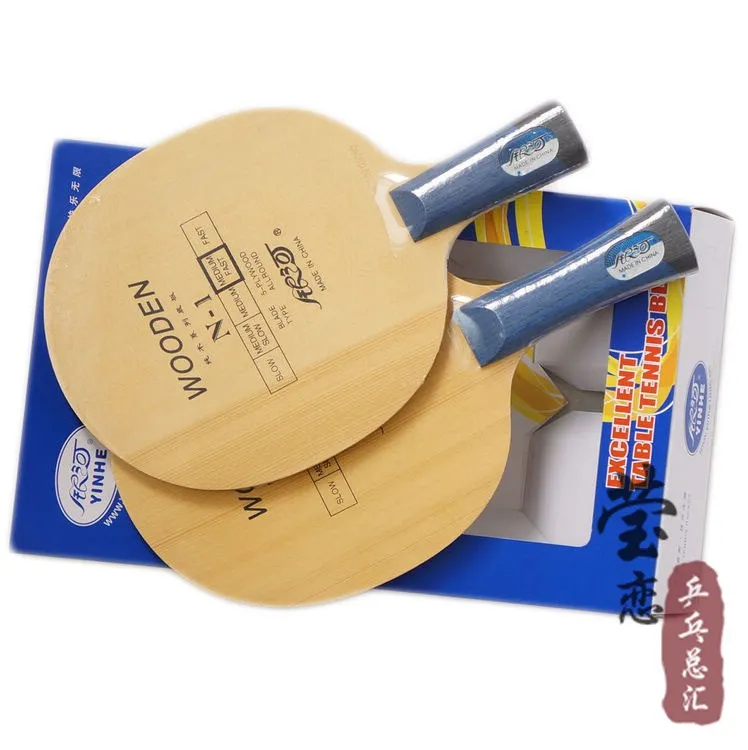 الأصلي طريقة milkey yinhe الخشب الخالص N-1 المهنية مضارب تنس الطاولة بليد للمبتدئين تنس الطاولة هجوم سريع مع حلقة