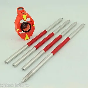

Brand New Mini Prism with 4 Poles for Total Station Prism Constant 17 5 Mm
