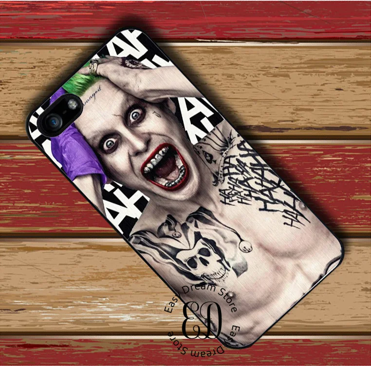 Jared Leto Joker cover case for iphone X 4s 5 5s SE 5c 6 6s 7 8 Plus