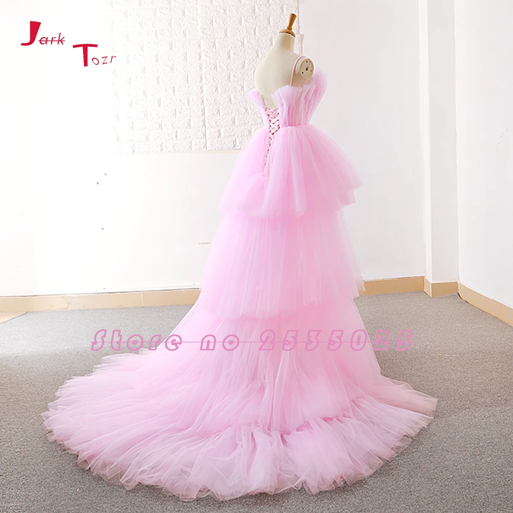 Ярк тозр на заказ Высокие Низкие Выпускные платья vestido de festa Alibaba китайские розовые вечерние платья Ballkleider