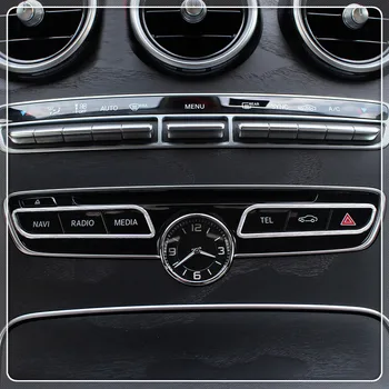 

For Mercedes-Benz C-Class / GLC X253 2015-2019 Car Middle Console Function Button Cover Trim Sticker Auto accessories