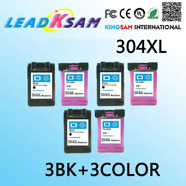 Aliexpress.com : Buy 6pcs ink cartridges compatible for hp 304 304xl replace for hp304 Deskjet