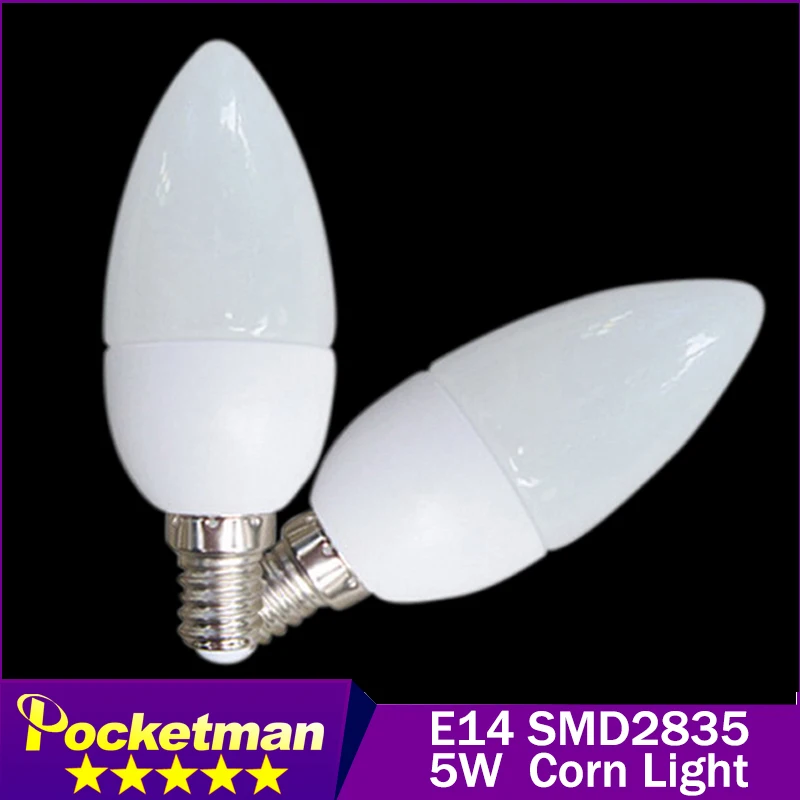 Zk40 5 Вт E14 2835SMD Светодиодная лампа для свечей теплый белый/холодный белый AC220V 240V