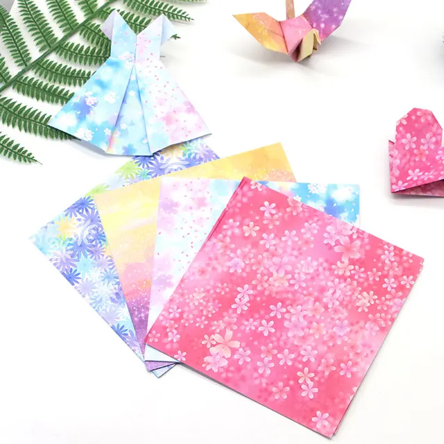 40pcs 40cm Square Cranepaper Origami Paper Creative Floral Chiba Beauteous Patterned Origami Paper 40pcs 40cm Square Cranepaper Origami Paper Creative Floral Chiba Beauteous Patterned Origami Paper