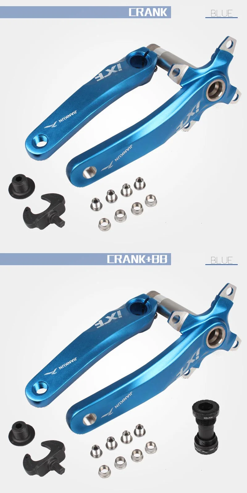 Велосипед IXF Crank 104 BCD алюминиевый сплав Untralight CNC велосипед шатун MTB дорожный велосипед шатун с BB Кривошип велосипеда запчасти