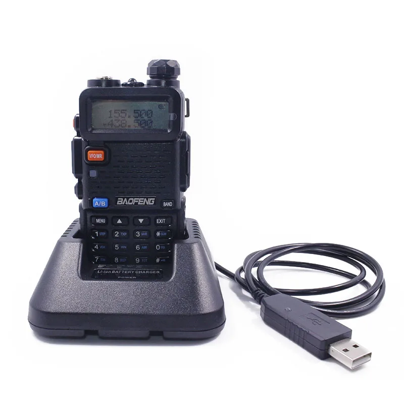 Baofeng UV-5R USB кабель Зарядное устройство (9-10,8 В) с индикатором для Baofeng UV-5R UV-5RE DM-5R плюс UV5R Walkie Talkie УФ 5R