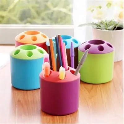 

Popular Creative Pen Vase Pencil holder Makeup Brush Holder Stationery New Design Tidy Desk Container Gift