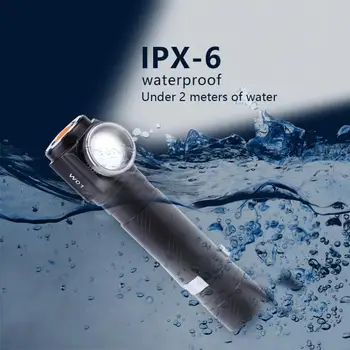 

Portable T6 LED Flashlight Torch Foldable Magnetic 4Modes Flashlight Tail Telescopic Focusing Inspection Flashlight lanterna