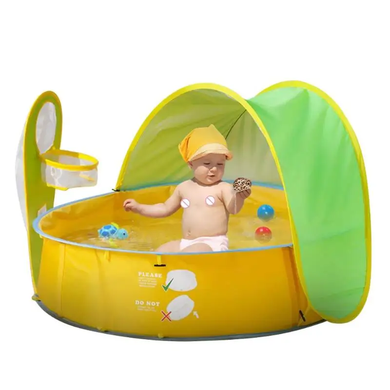 

sSummer Baby Beach Tent with with Ball Frame Pool Kids UV Protection Shelter Pop Up sun Awning Tent Children Sunshelter Tents