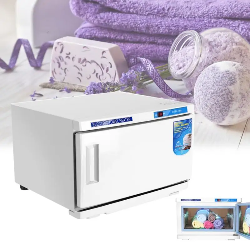

Cleaning Machine For Face Towel Warmer UV Sterilizer 16L Cabinet Disinfection Beauty Salon Spa Heating Sterilizer Storage Towel