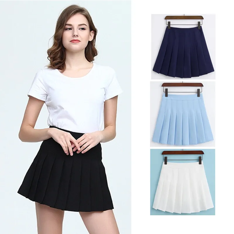 2018 New Empire Pleated Skirt Sweet Women A line Mini Skirt Japanese ...