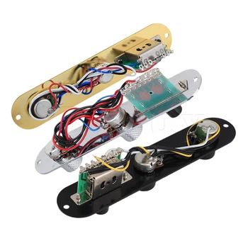 

Yibuy 3 pcs Pre-Wired 20cm Length Control Plates Switch Plates for Guitar
