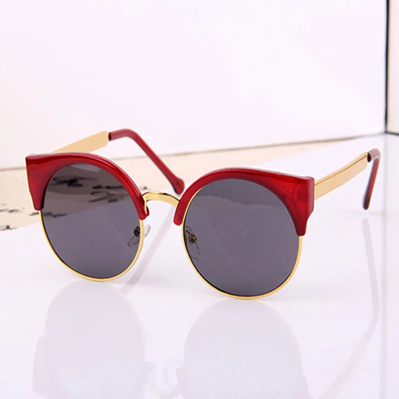 semi rimless designer sunglasses