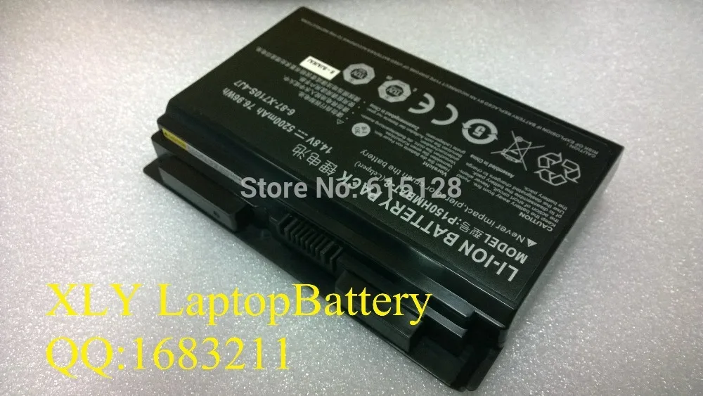 

Free shipping Original  s Battery For Clevo P150HMBAT-8 Battery P170 P170HM 6-87-X710S-4J72 6-87-X710S-4J7 6-87-X710S-4272