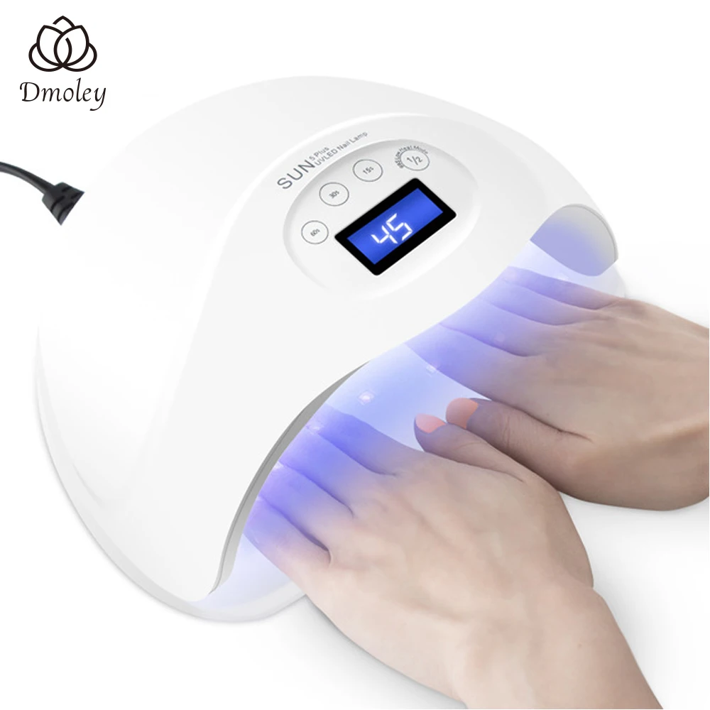 

Dmoley SUN5 PLUS UV LED Nail Lamp 48W 28 Leds Nail Dryer For Curing UV Gel Nail Polish With Sensor Smart Timer