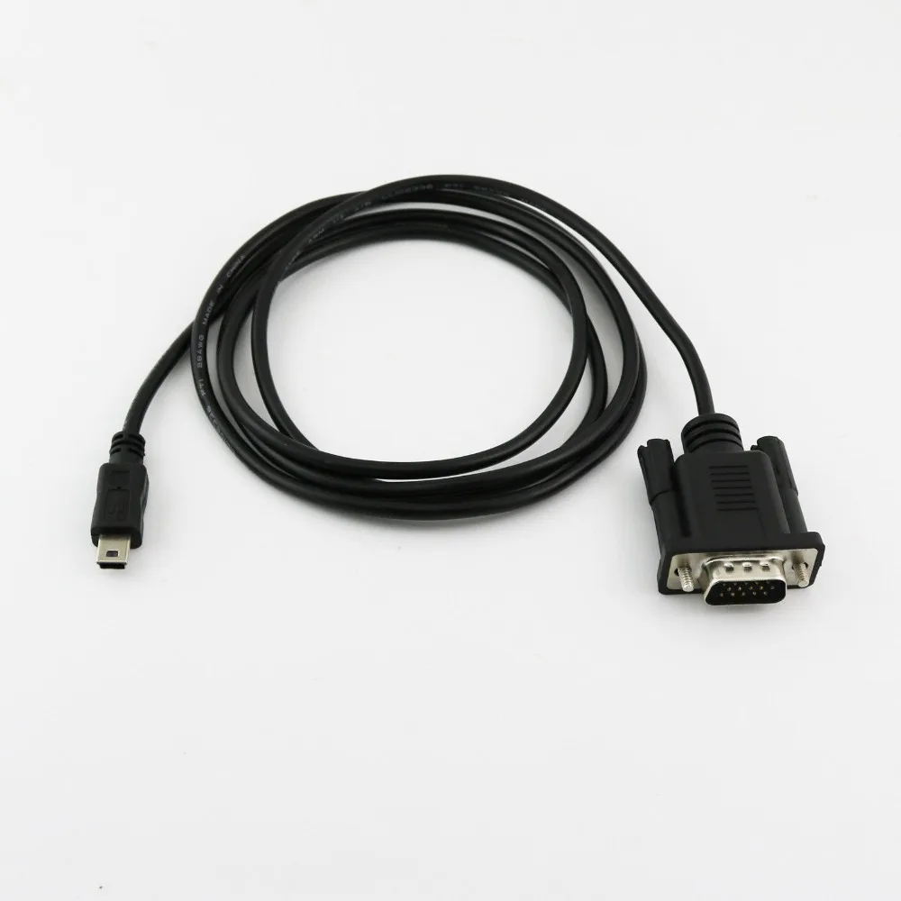 1 шт. Mini USB 5 штекер VGA DB15 D-SUB 15 контактов Мужской Кабель-адаптер для мобильных DVD 1,5 м