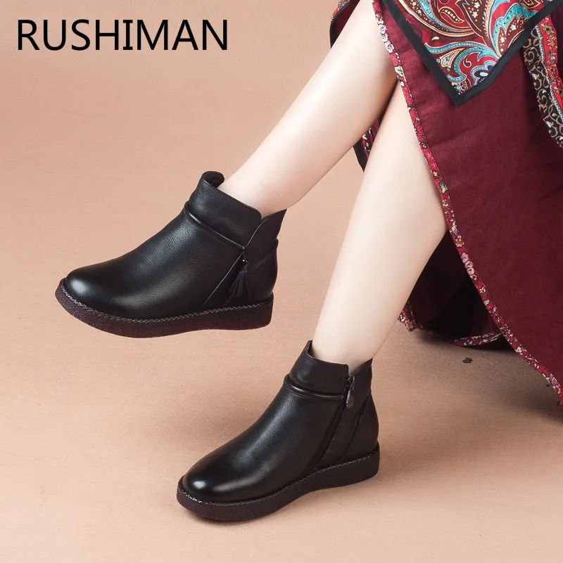 old style leather boots