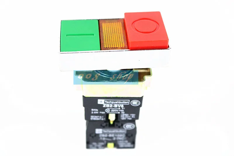 

ZB2-BV6 On Off Start Stop Push Button w AC 220V Light Indicator Momentary Switch LED Lamp
