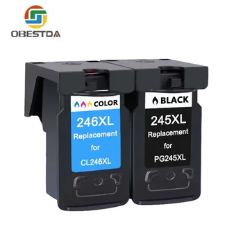 

Obestda Compatible for Canon PG-245 CL-246 PG 245 CL 246 Ink Cartridge For MG2924 MG2520 MG2922 MX492 Inkjet Printer