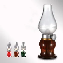 Супер классный Настольный светодиодный винтажный светодиодный светильник-свеча, керосиновый стиль, Настольный светильник 0,3 Вт, регулируемый светильник яркости, зарядка через USB