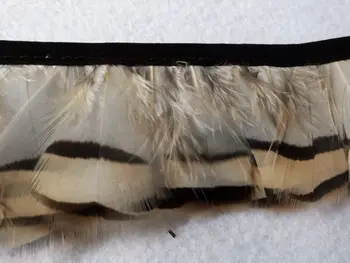 

10 meters long partridge feather cloth belt, about 40mm wide, DIY jewelry decoration, art props accessories