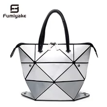 Новые модные складные женские Сумки из искусственной кожи, сумка известного дизайнера, Геометрическая сумка на плечо, женские сумки-тоут с бриллиантами