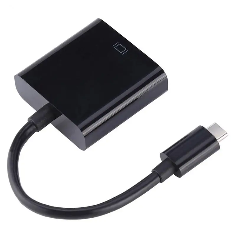 USB3.1 Тип C VGA Кабель-адаптер USB-C мужчин и женщин VGA передачи видео конвертер 1080 P для Macbook 12 дюймов