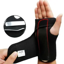 1 шт. регулируемый браслет внутренняя стальная пластина напульсник артрит Sprain Carpal туннельная шина обертывание вправо/левая рука