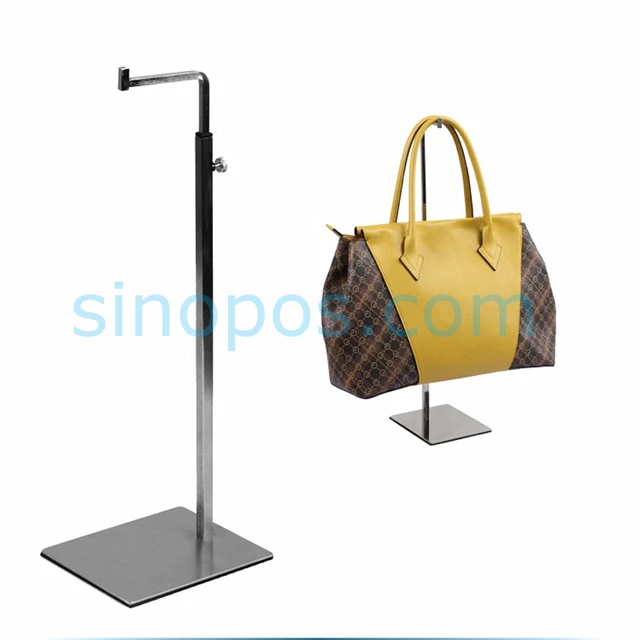 Adjustable Handbag Display Stand Stainless Steel, metal hanging hook