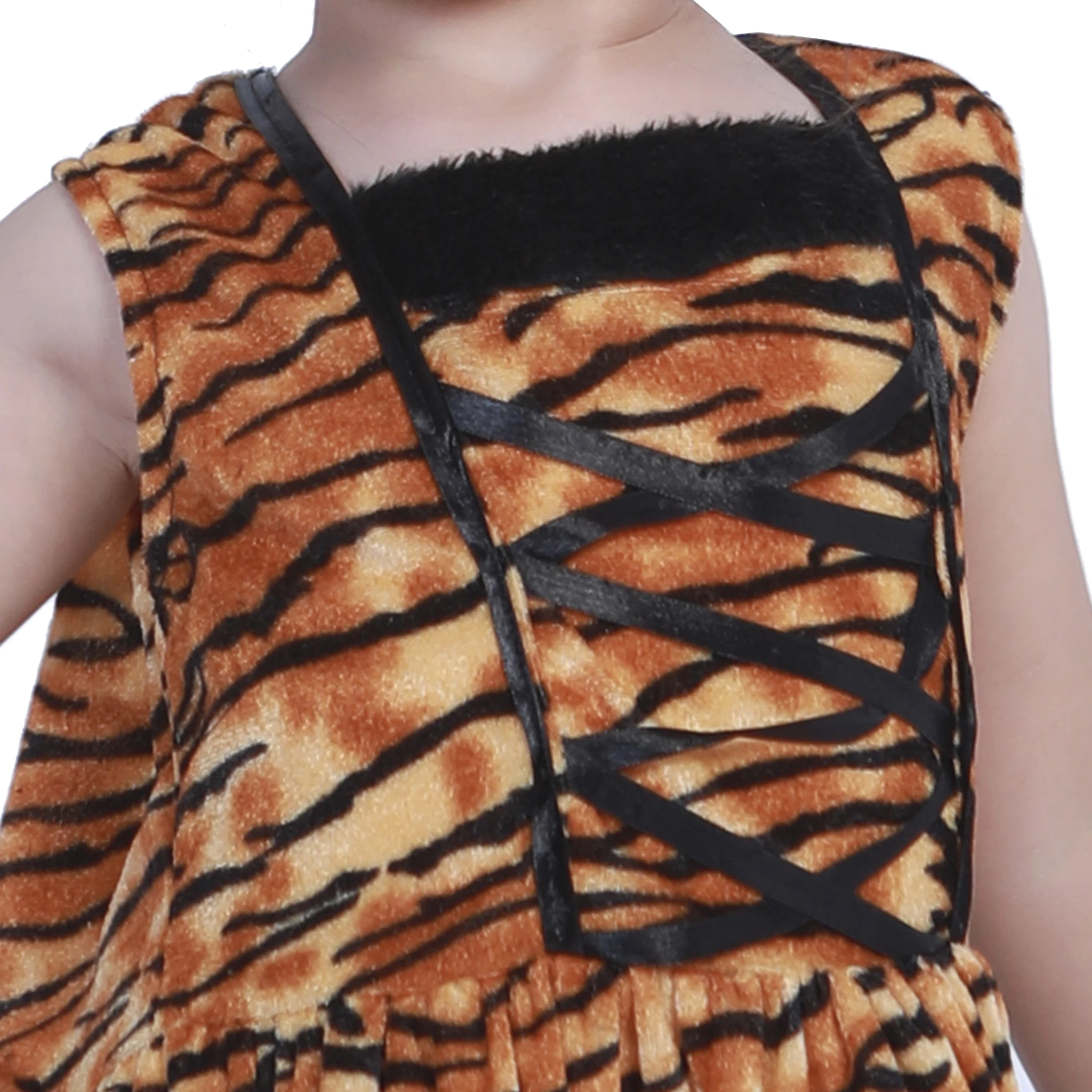 Eraspooky Cute Tiger Cosplay Girls Halloween Costume for Kids Tiger Stripes Dress Animal Fancy Dress Carnival Party Headband Eraspooky Cute Tiger Cosplay Girls Halloween Costume for Kids Tiger Stripes Dress Animal Fancy Dress Carnival Party Headband