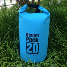 Водонепроницаемые сумки 20l Открытый Дрейфующих пляж ведро брезент PVC баррель мешок мешок сухой сумка Каякингом