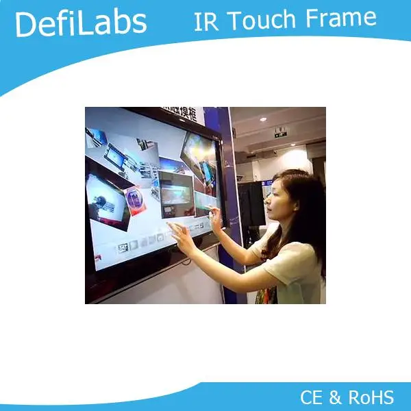 DefiLabs 65 дюймов ИК сенсорная панель-10 точек/быстрая, без пятна на светильник