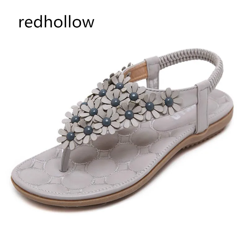 Summer Shoes Women Sandals Comfort Fashion Bohemia Women's Shoes Flower Sandalias Femininas Casual Flats Shoes Women Beach Shoes