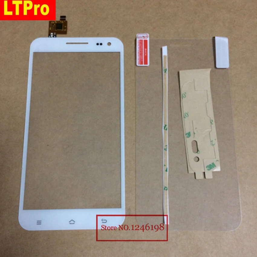 

LTPro 100% Warranty White Black Outer Glass Panel Touch Screen Digitizer For ZOPO ZP999 Phone Sensor Parts With Protector film
