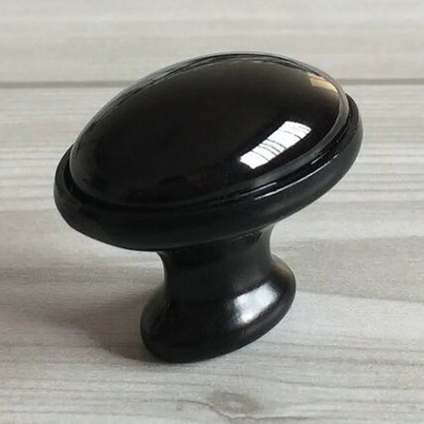 modern simple fashion black dresser pulls knobs black
