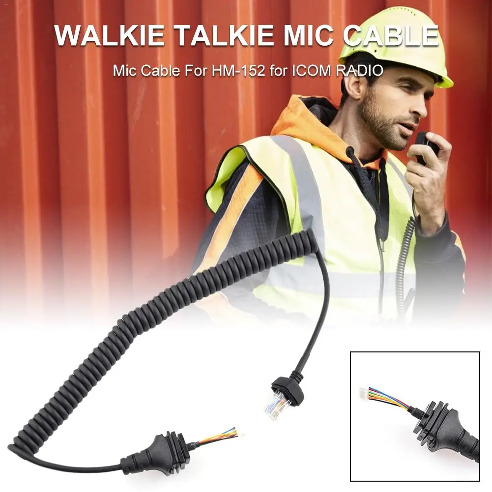 Ручной микрофон кабель иди и болтай Walkie Talkie “иди и микрофонный кабель для icom-радио IC-3600F1 IC-7000 IC-208H