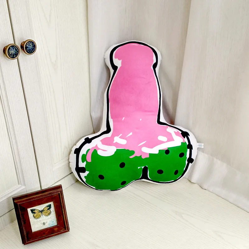 

Creative Illustration Pillow Funny Cartoon Home Decorative Pillows PP Cotton Filler Back Cushions Boy Girl Valentine's Day Gifts