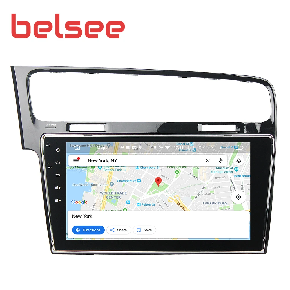 Belsee 10,1 дюймов Android 9,0 для Golf 7 MK7 2013 4 Гб+ 64 Гб автомобильное радио стерео головное устройство Авторадио плеер gps навигация
