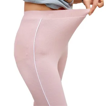 

VISNXGI Woman Side Striped Skinny Capris Elastic Waist Workwear Ladies Pants Casual Women Autumn High Waist Fashion Trousers