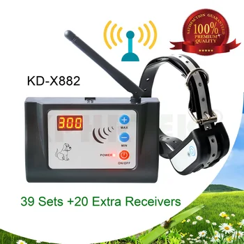 

2019 New Arrival Wireless Dog Fence System Electronic Pet Training Collar KPHRTEK 882 Rechargeable 39 sets and 20 R