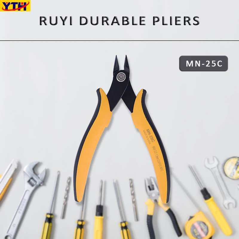 

Cable Wire Side Cutter MN-25C Wire Stripper Diagonal Pliers Electrical Beading cutting hard wire 0.6mm Jewelry Making Hand