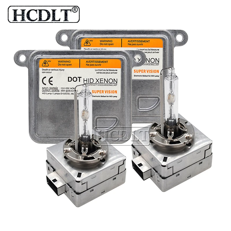 HCDLT Origianl 55W D1S Xenon HID Kit Xenon D3S 35W Car Light HID D1S D3S Ballast Auto Headlight Bulb Kit 4300K 5000K 6000K 8000K (2)