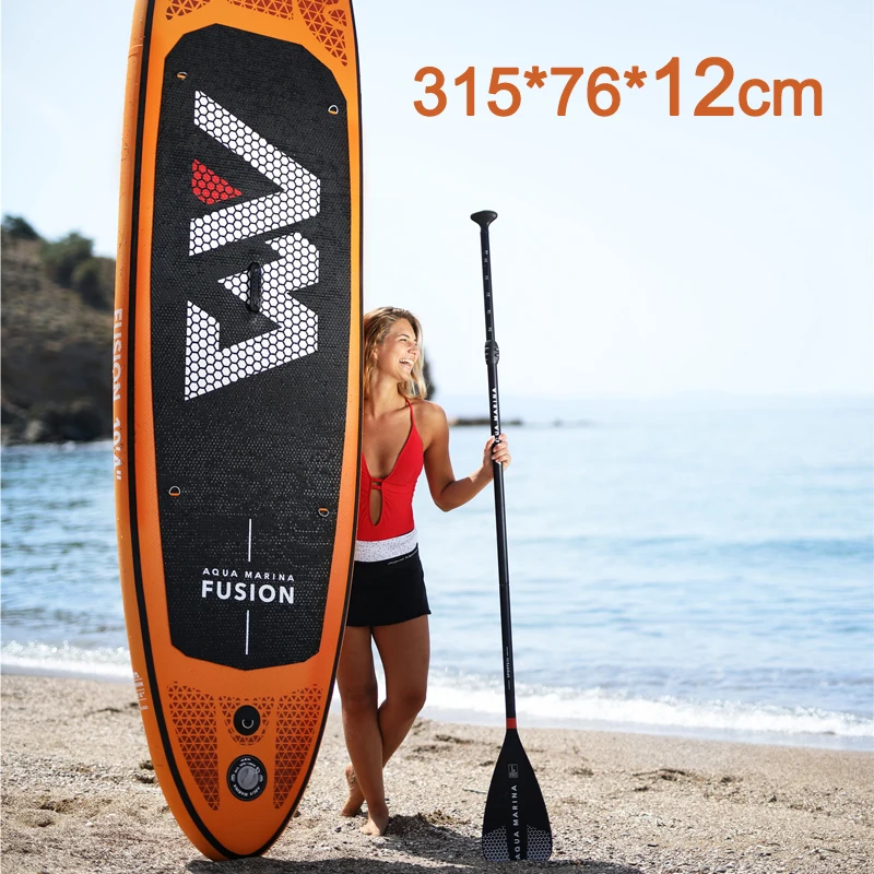 315*75*12 см надувная доска для серфинга FUSION 2019 stand up paddle сёрфинг AQUA Марина воды Спорт