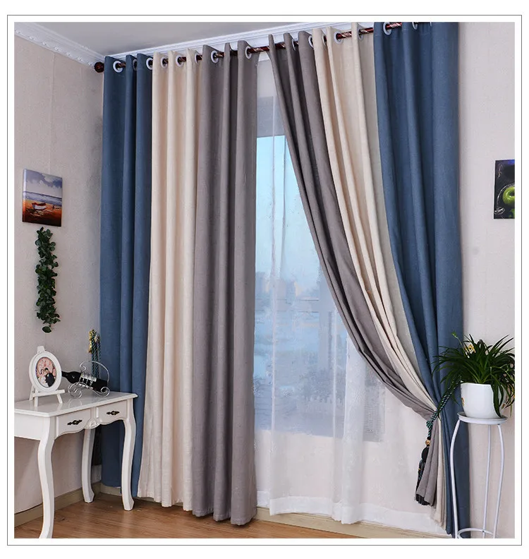 Acquista all'ingrosso online beige tende di lino da grossisti ...